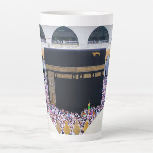 Muslim Hajj Mubarak Holy Kaaba Mecca Saudi Arabia Latte Mug