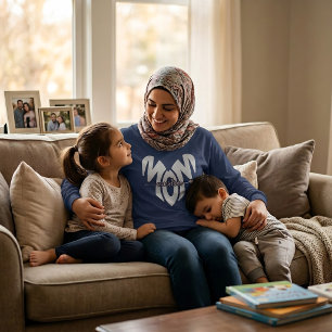 muslim mom heart long sleeves T-Shirt