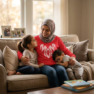 muslim mom heart long sleeves T-Shirt