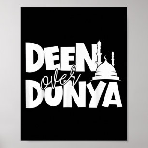 Muslim Motivation Saying Islamic Quote Deen Over D Poster