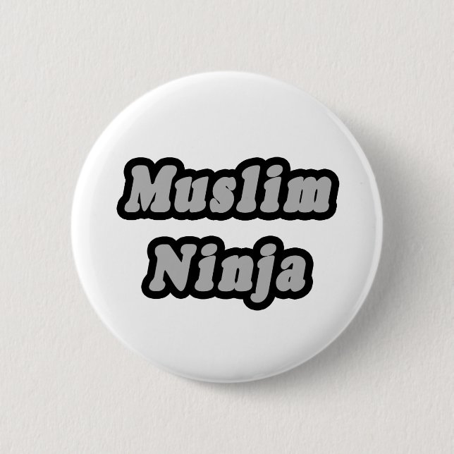 Muslim Ninja 2 Inch Round Button (Front)