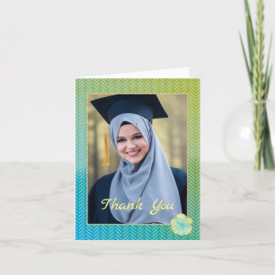 Muslim Photo Graduation Thank You Card