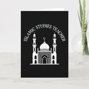 Muslim Studies Teacher Islamic Education Classroom Card