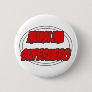 Muslim Superhero 2 Inch Round Button