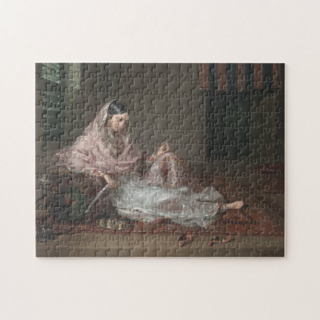Muslim Woman Reclining By Francesco Renaldi Jigsaw Puzzle (Horizontal)