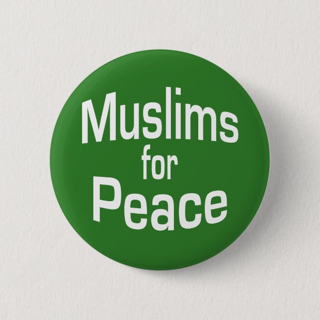 Muslims for Peace 2 Inch Round Button (Front)