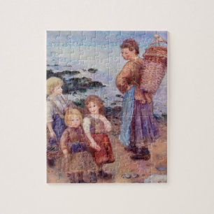 Mussel-Fishers by Renoir Impressionist Painting Jigsaw Puzzle