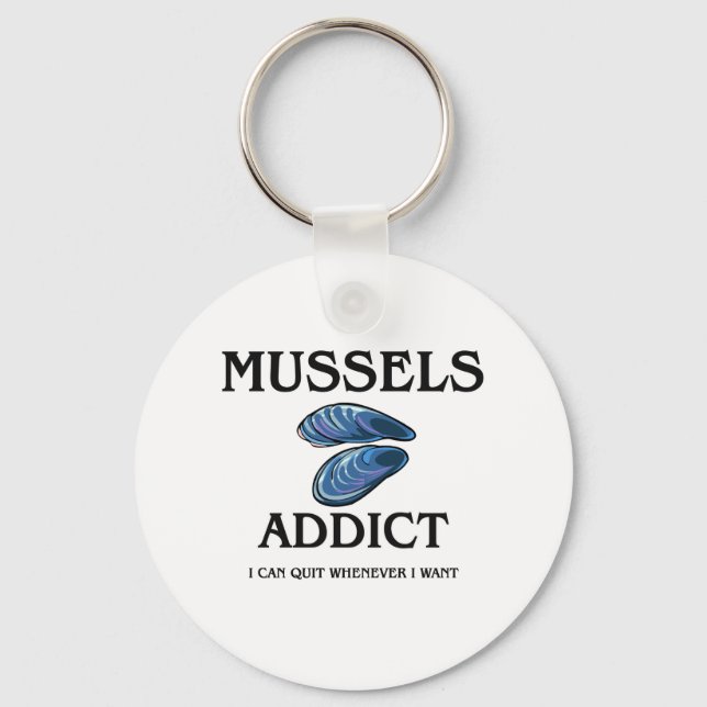 Mussels Addict Keychain (Front)