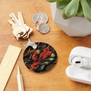 Mussels and Shrimp by Vincent van Gogh Keychain