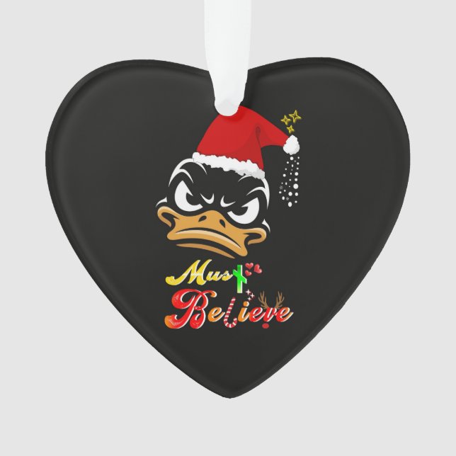 Must Believe Christmas Ornament (Front)