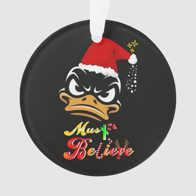 Must Believe Christmas Ornament (Front)