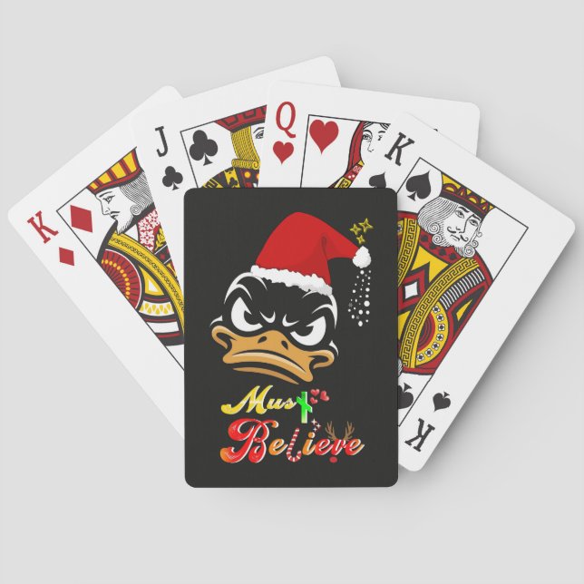 Must Believe Christmas Playing Cards (Back)