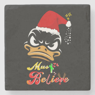 Must Believe Christmas Stone Coaster