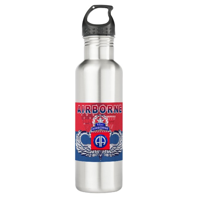 “Must Have” 82nd Airborne Division 710 Ml Water Bottle (Front)