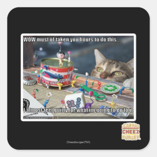 Must have take hours square sticker