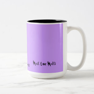 Must Love Mutts Two-Tone Coffee Mug