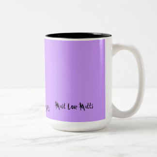 Must Love Mutts Two-Tone Coffee Mug
