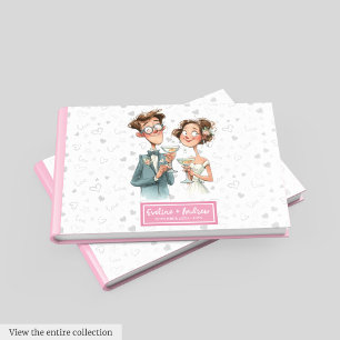 Must-See Wedding Guest Book Funny Quirky Couple