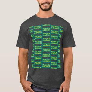 Must you be so boring? Grid T-Shirt
