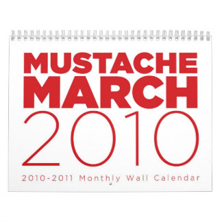 Mustach calendrier en mars 2010