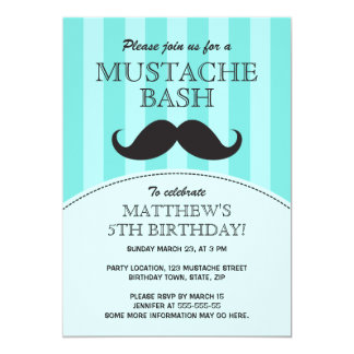 Mustache Bash Invitations Templates 4