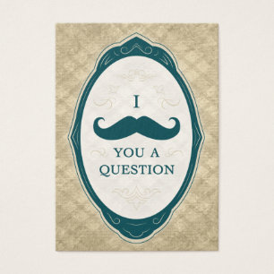 Mustache Bash Question Vintage Envoi de cadres