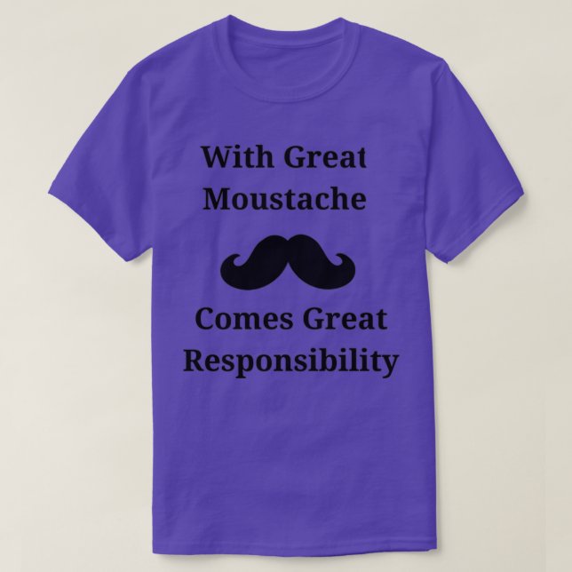 Mustache Classic TShirt (Design devant)