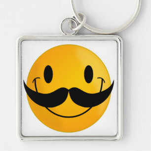 MUSTACHE FACE KEYCHAIN