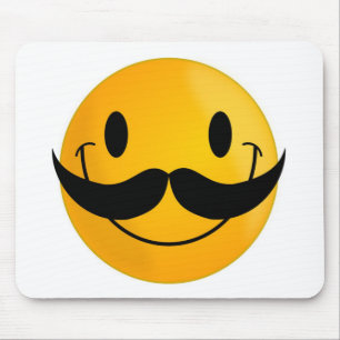 MUSTACHE FACE MOUSE PAD
