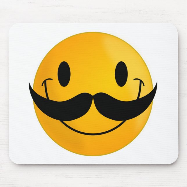 MUSTACHE FACE MOUSE PAD (Front)