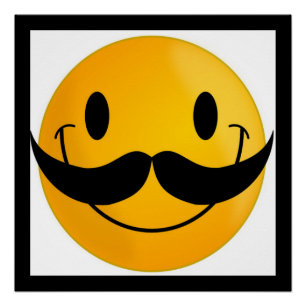 MUSTACHE FACE POSTER