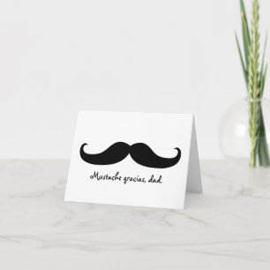 Mustache Father's Day or Birthday Card