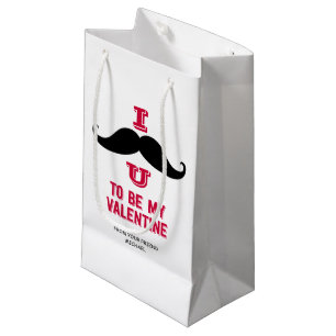 Mustache Kids Classroom Valentine Cadeau Sac