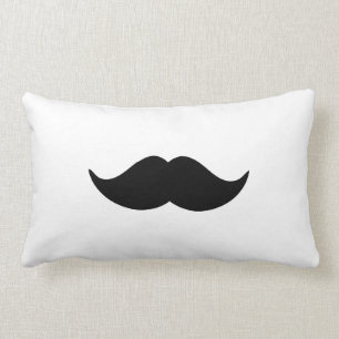 MUSTACHE LUMBAR THROW PILLOW