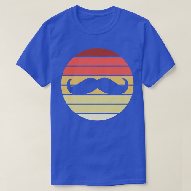 Mustache Retro Style Vintage 10 T-Shirt (Design Front)