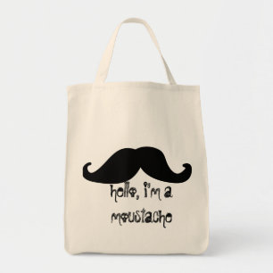 Mustache Tote Bag
