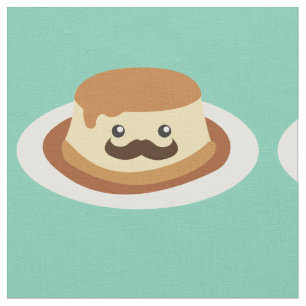 Mustachioed Flan Fabric