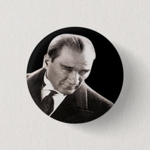 Mustafa Kemal Ataturk 1 Inch Round Button