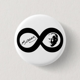 Mustafa Kemal Ataturk 1 Inch Round Button