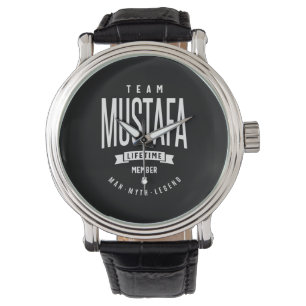 Mustafa Personalized Name Birthday Gift Watch