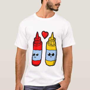 Mustang and Ketchup in Love T-Shirt