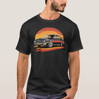 Mustang car and sunset friends T-Shirt