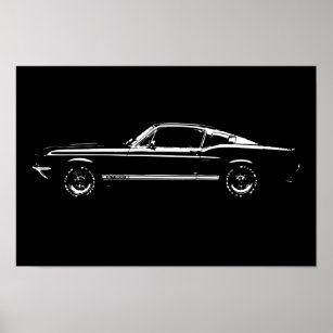 Mustang car poster