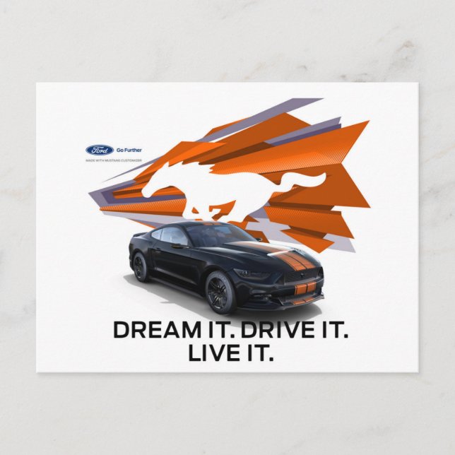 Mustang Customizer Postcard (Front)