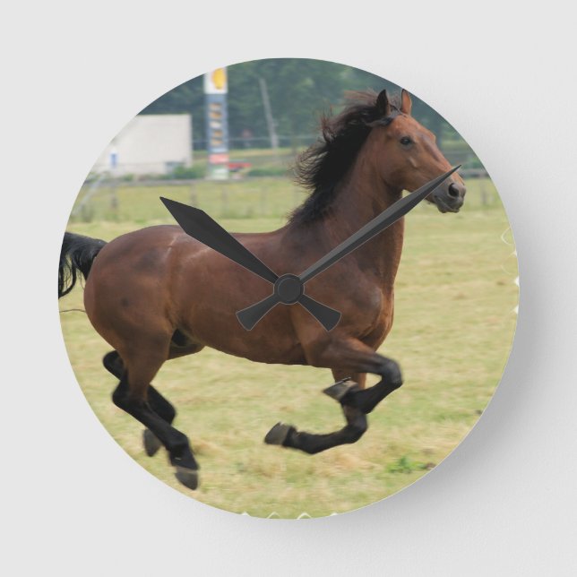Mustang Galloping Clock (Front)