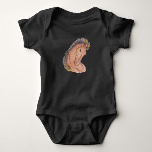 Mustang Horse Baby Bodysuit