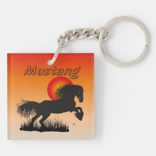 Mustang: Horse lovers key supporters Keychain