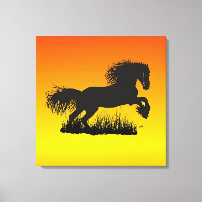 Mustang Leinwand Canvas Print (Front)
