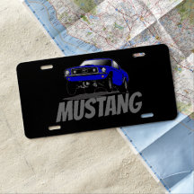 Mustang -  license plate
