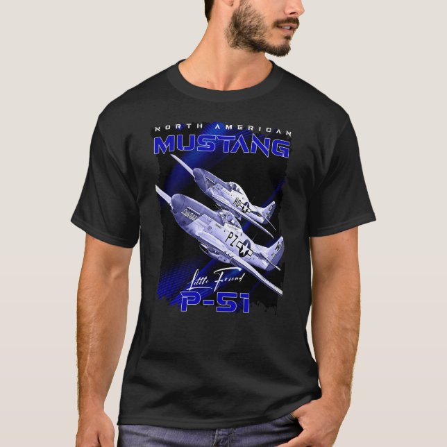 Mustang P51 Fighter Aircraft T-Shirt (Front)